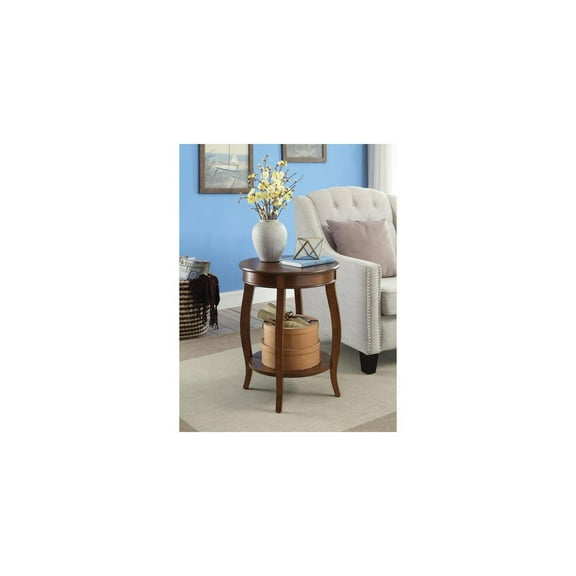 HomeStock Art Deco Dreams Side Table, Walnut