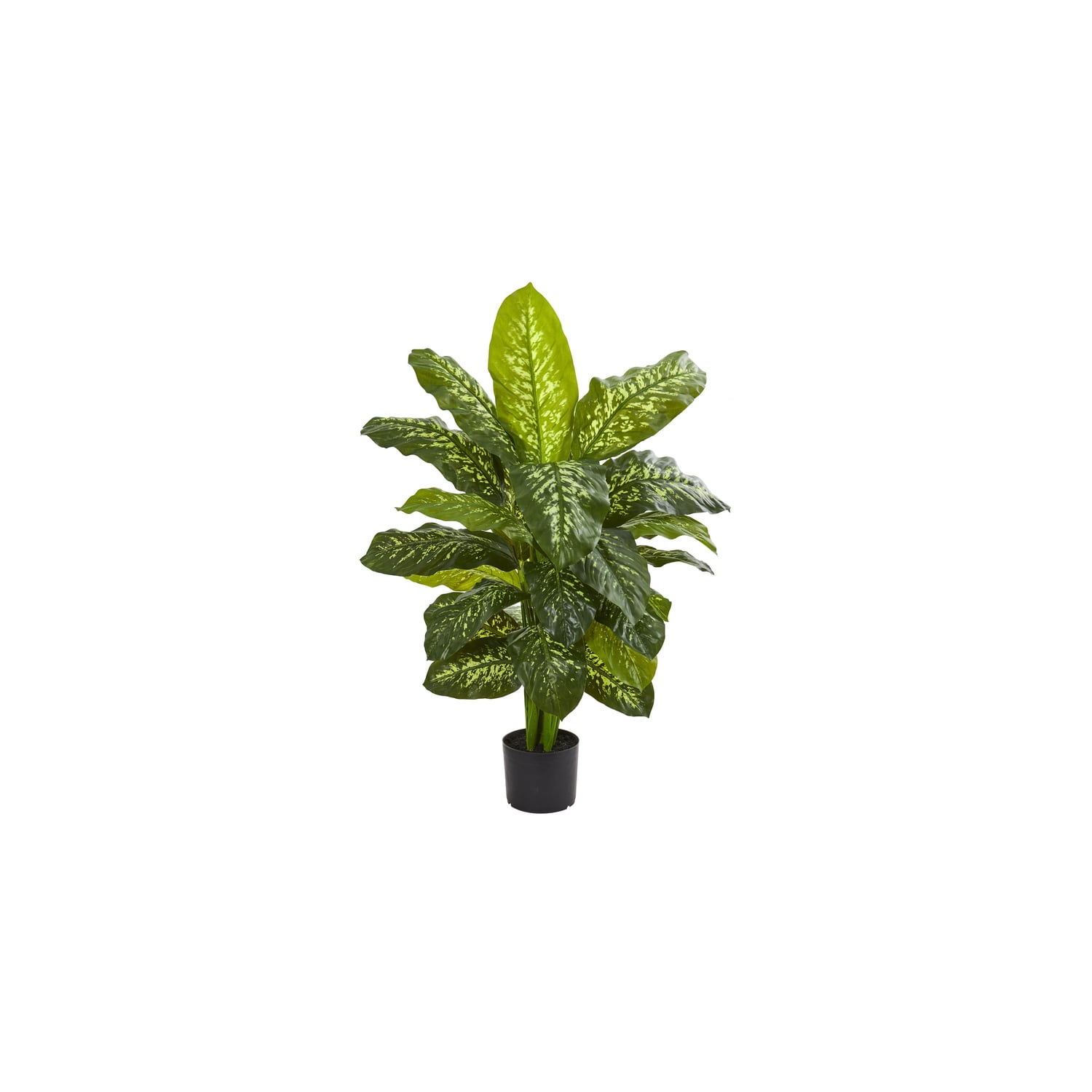 42'' Green Faux Leopard Lily Potted Plant with Lights