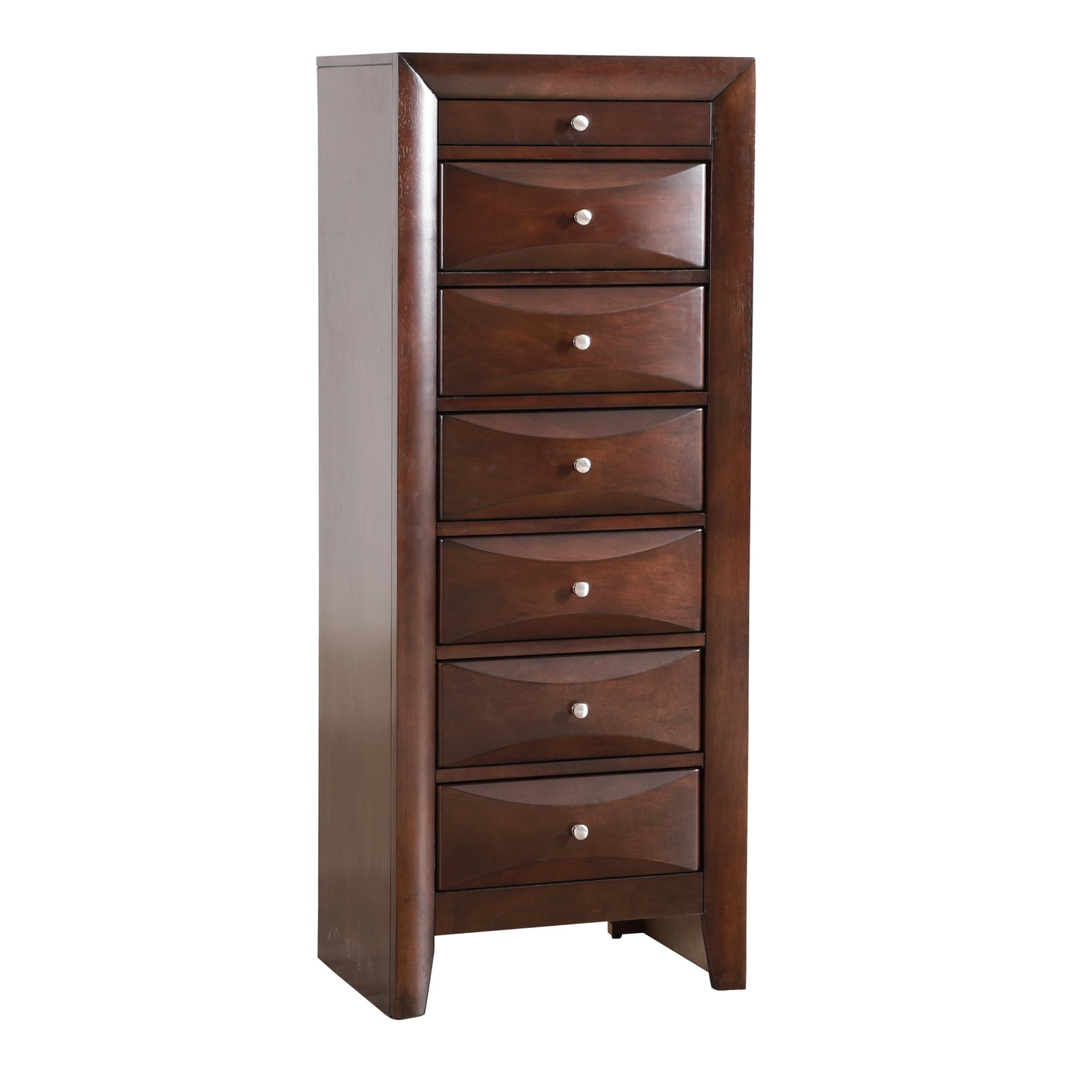 Cappuccino 7-Drawer Lingerie Chest with Dovetail Construction
