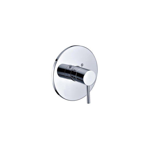 HomeStock Art Nouveau Allure Polished Chrome Pressure Balanced Round Shower Mixer with Sleek Modern Design, Easy Temperature Control, and User-Friendly Installation
