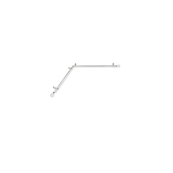 Steel Curtain Rods & Hardware Set - Satin Nickel Finish, Decorative Finials, Adjustable Lengths