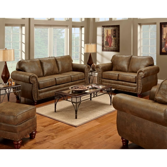 Living Room Furniture Set - Sofa, Loveseat, Chair & Ottoman - Modern Design