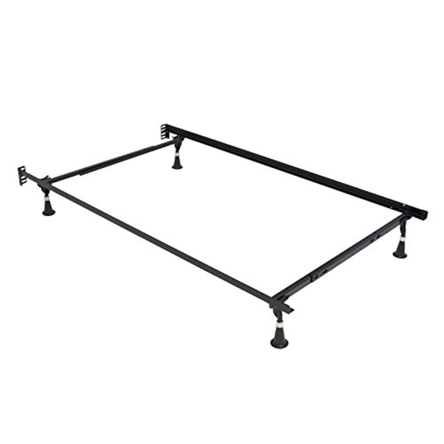 Serta Black Metal Full/Double Bed Frame with Headboard Brackets