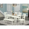 thumbnail image 1 of Dining Room Set 6Pc Rectangular Table & Chairs - 60 Inch Table, 4 Vertical Chairs, Bench, 1 of 6