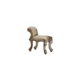thumbnail image 1 of HomeStock Artistic Accomplishment Vanity Stool, Fabric, Gold & Bone, 1 of 1