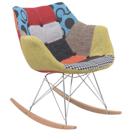 Rocking Chair - Kids Rocker, Nursery Chair, Fabric Rocking Chair, Modern Design