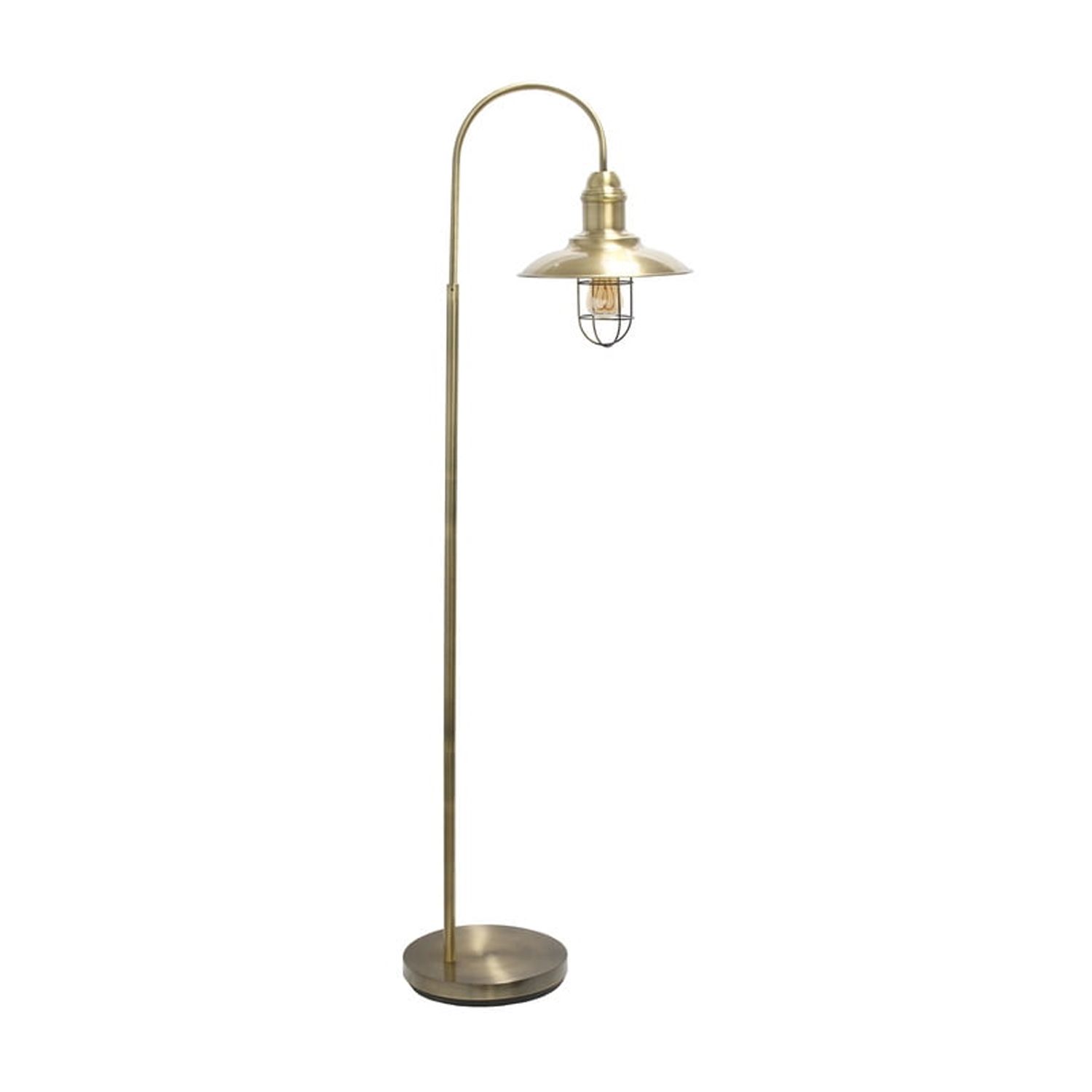 HomeStock Asian Allure Rustic Open Cage Floor Lamp with Antique Brass ...