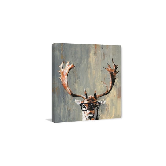 HomeStock Asian Allure Wayfarers and Antlers Painting Print on Wrapped Canvas, Wall Art, Canvas Print, Framed Prints, Wall Hanging Prints for Living Room - 24" L x 1.5" D x 36" H