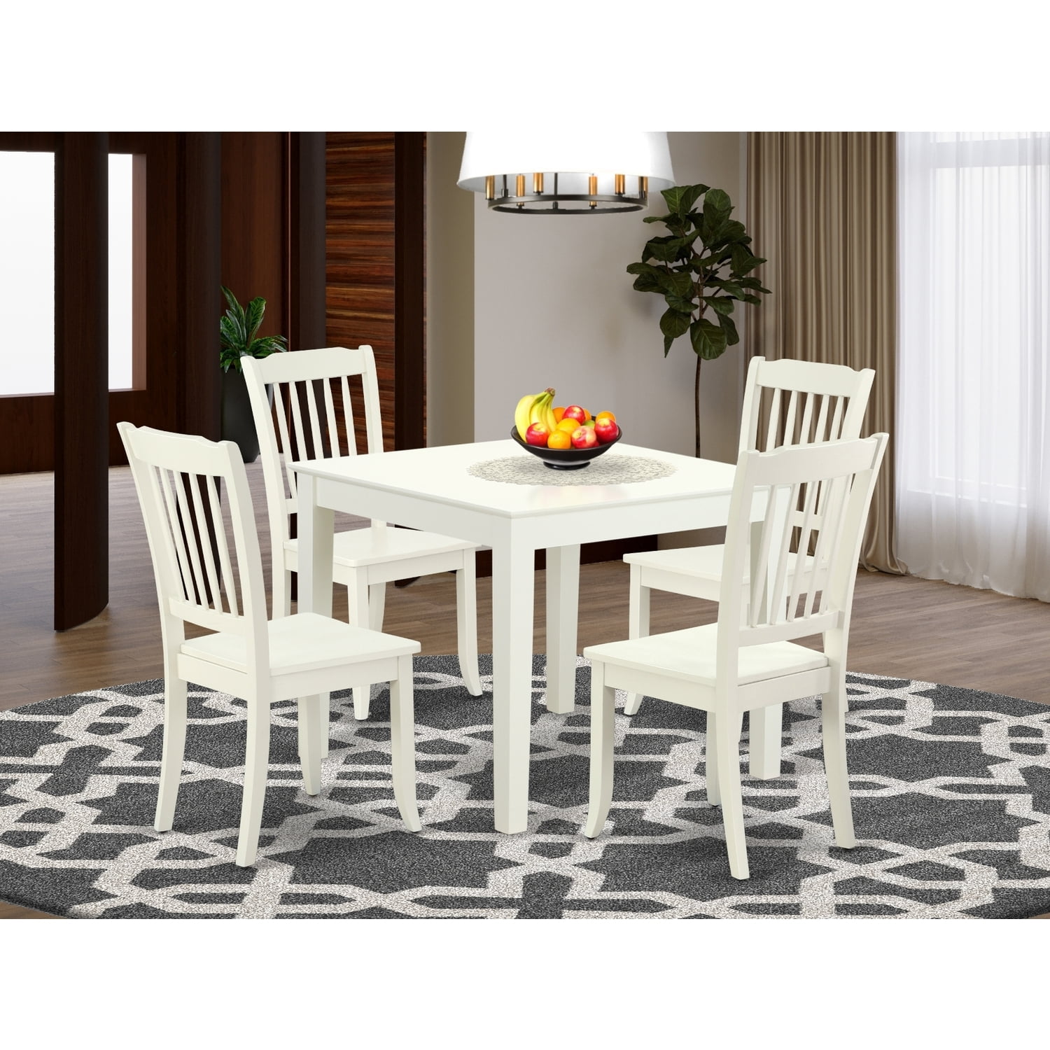 Homestock Victorian Virtue Dining Room Set - Table With Vertical ...