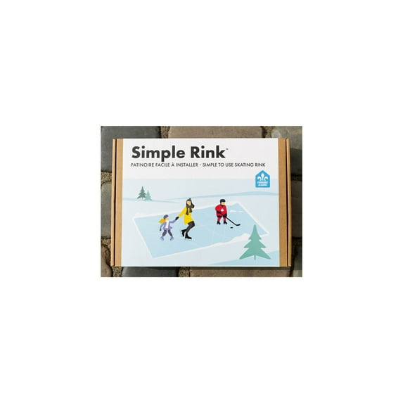 HomeStock Backyard Skating Rink Simple Rink, 240" x 120" x 2", Sturdy Bag Design, Holds 23 Inches of Water for Smooth Ice Surface