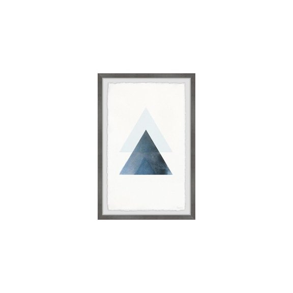 HomeStock Baroque Beauty Blue Triangle Magic Framed Painting Print, Contemporary Wall Decor: Abstract, Digital Art Prints, and Modern Styles for Your Home