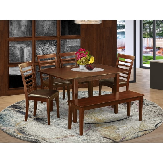 Kitchen Table Set with Chairs - Dining Room Table & Bench - Modern Dinette Set - HomeStock Furniture