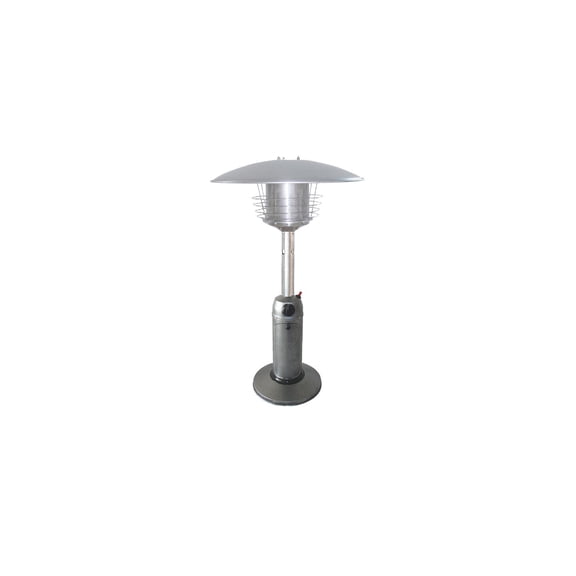 Patio Heater - 11,000 BTU Tabletop Heater - Hammered Silver Finish - Thermocouple & Safety Features