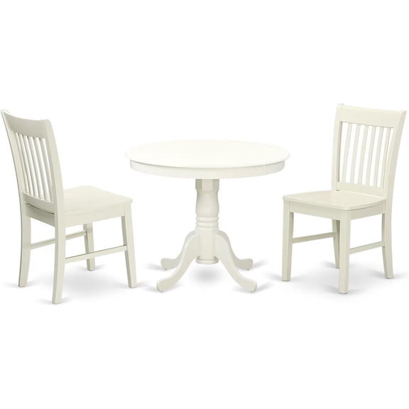 Naturally Nice Round Dining Table Set With A 36" Tabletop And Sturdy Chairs, Perfect For Modern And Cozy Dining Spaces