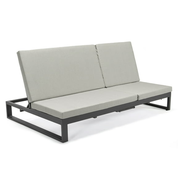 Outdoor Chaise Lounge Recliner Sofa - Convertible Double Lounge Chair with Cushions