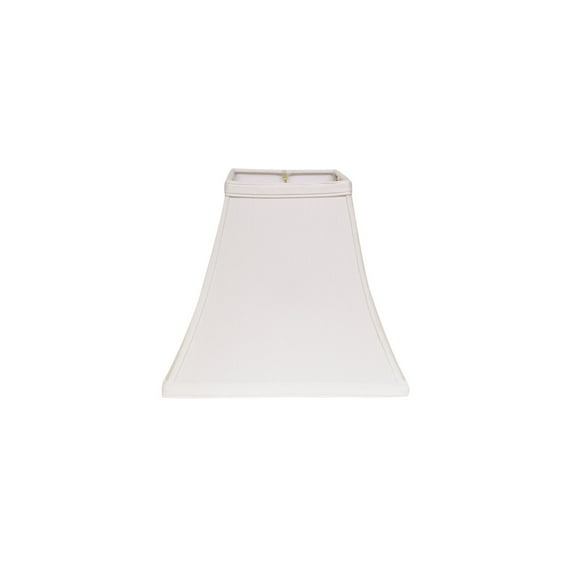 HomeStock Baroque Bliss Wire Hardback No Slub Lampshade with Washer Fitter, Fabric Lampshade for Table Lamps-Color:White,Size:14"W x 12"H