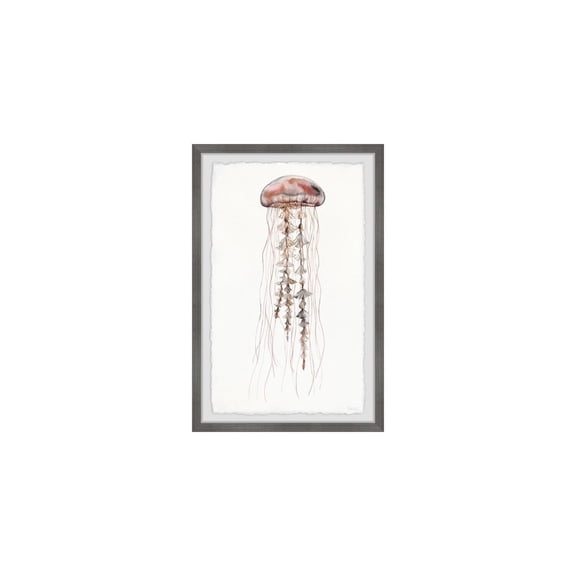 HomeStock Baroque Bonanza Hippy Jellyfish Framed Painting Print, Contemporary Wall Decor: Abstract, Digital Art Prints, and Modern Styles for Your Home