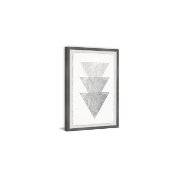 HomeStock Baroque Bonanza Marbled Triangles Framed Painting Print, Contemporary Wall Decor: Abstract, Digital Art Prints, and Modern Styles for Your Home
