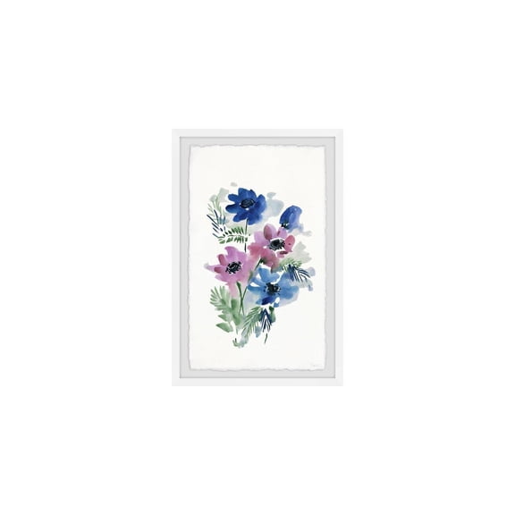 HomeStock Baroque Bonanza Violets Are Blue Flowers Framed Painting Print, Contemporary Wall Decor: Abstract, Digital Art Prints, and Modern Styles for Your Home