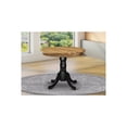 thumbnail image 1 of Round Dining Table - 36 Inch Acacia Wood Pedestal Table - Antique Style Kitchen Table, 1 of 3