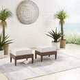 thumbnail image 1 of Outdoor Ottoman Set - Patio Ottomans, Wicker Footrest - Modern Coastal Furniture - 2 Piece Set, 1 of 3
