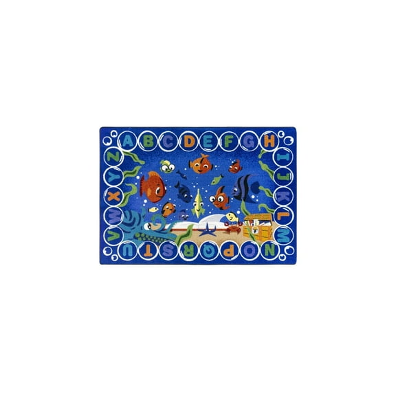Beachy Beauty Area Rug - Soft Nylon Rug, Underwater Readers, Multicolor, 5'4" x 7'8"