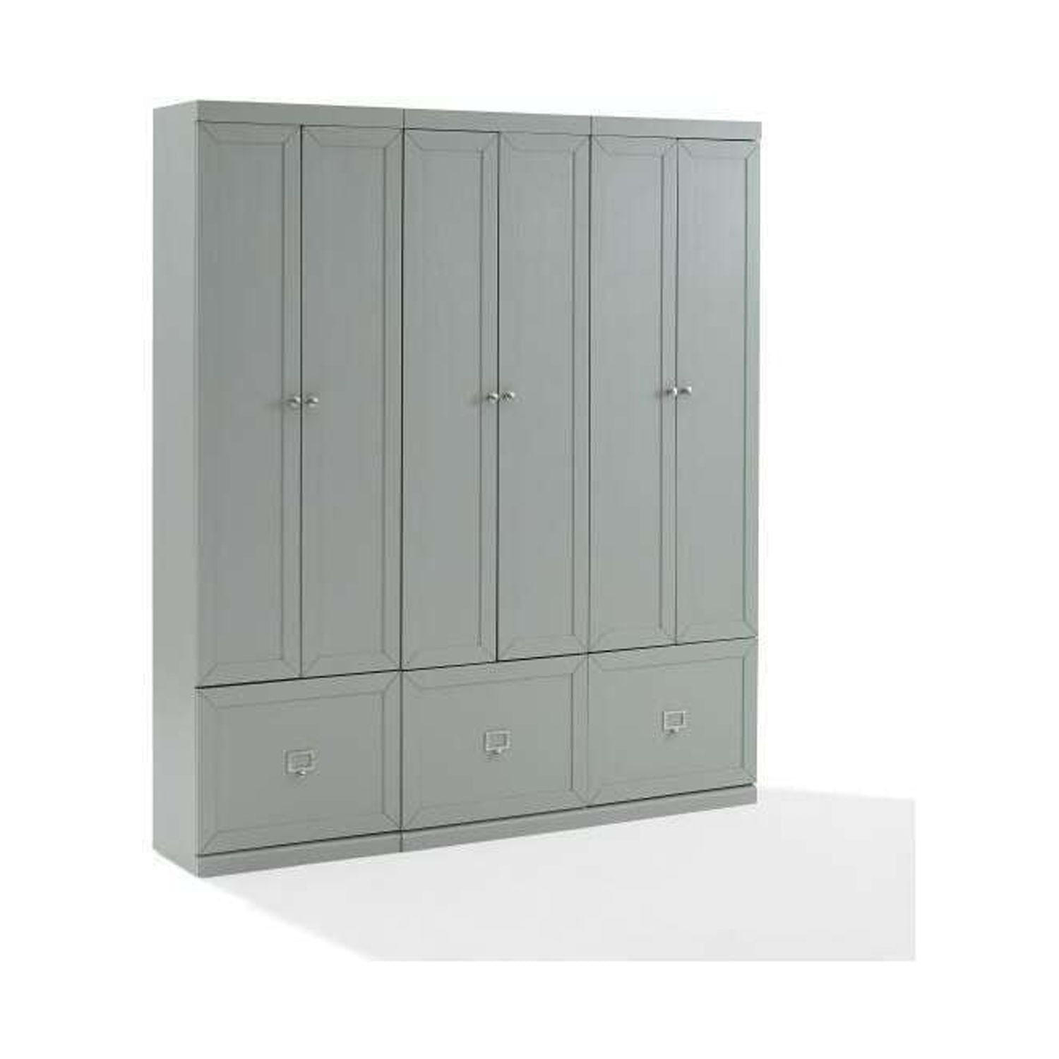 Harper Gray 3-Piece Modular Entryway Set with Pantry Closets