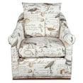 thumbnail image 1 of Swivel Accent Chair - Comfortable Armchair with Rolled Arms & Nailhead Trim, 1 of 8