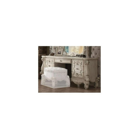 HomeStock Bohemian Bliss Vanity Desk, Bone White