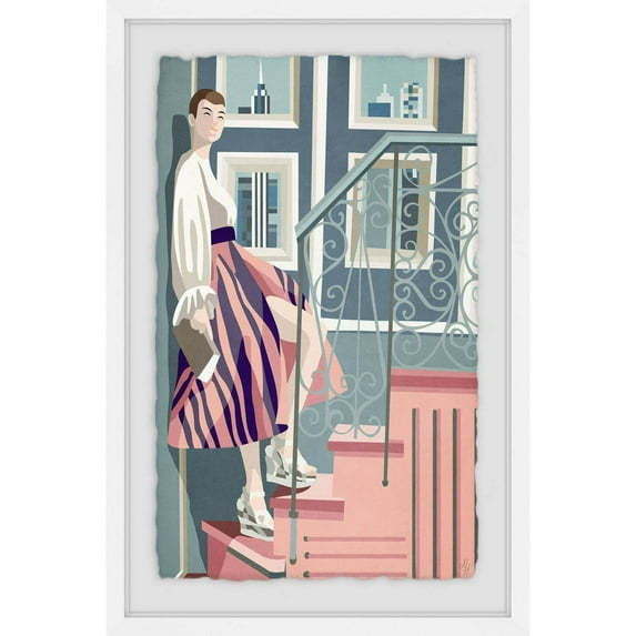 Wall Art Print Framed - Living Room Decor Canvas Painting - Home Wall Hanging 12x8 Inch