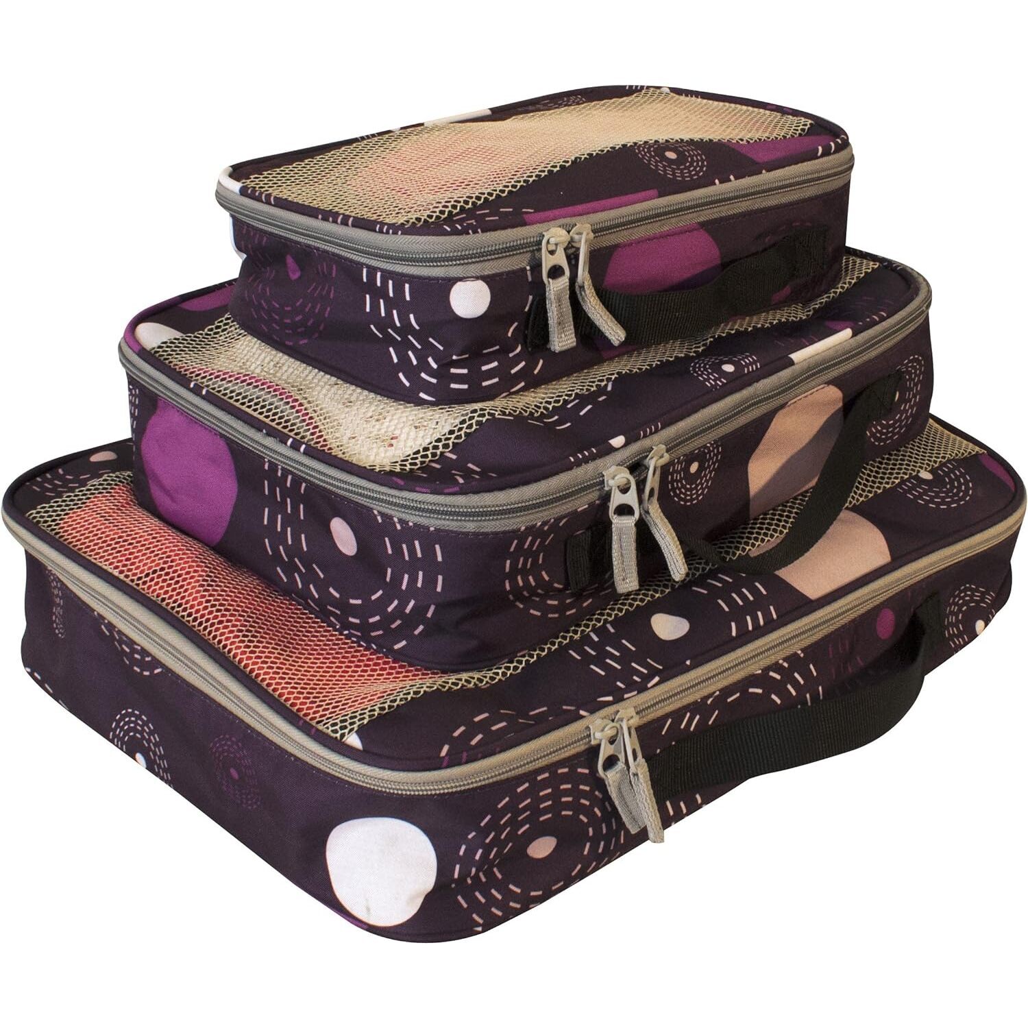 Packing Cubes Travel Organizer Set - HomeStock Large Medium Small Suitcase Organizers