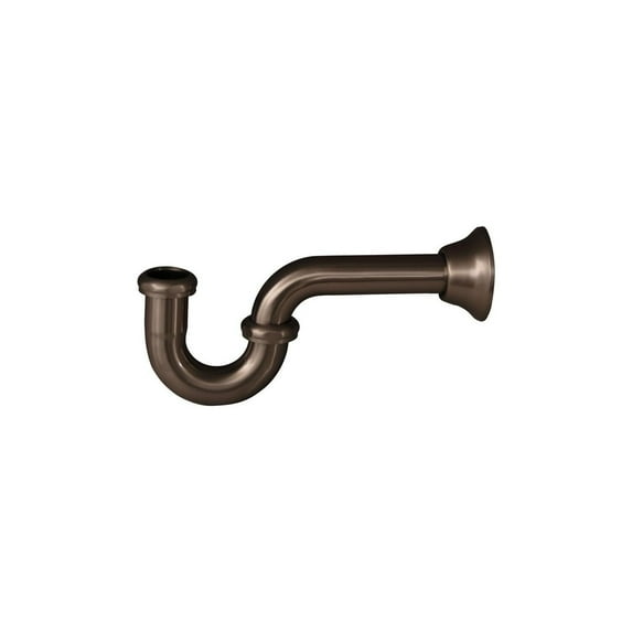 P Trap - Brass Construction - 10" x 4-1/2" - Bathroom Plumbing Essentials - Includes Washers & Nuts