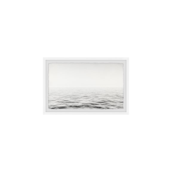 HomeStock Chic Me and the Ocean Framed Painting Print, Wall Art, Canvas Print, Framed Prints, Wall Hanging Prints for Living Room - Rectangular Shaped