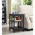 thumbnail image 1 of HomeStock Mountain Lodge End Table with Three Tiers of Shelving, Crafted from MDF, Smooth Surface for Storage and Display, Black Finish, Easy Assembly for Enhancing Modern Living Spaces, 1 of 5