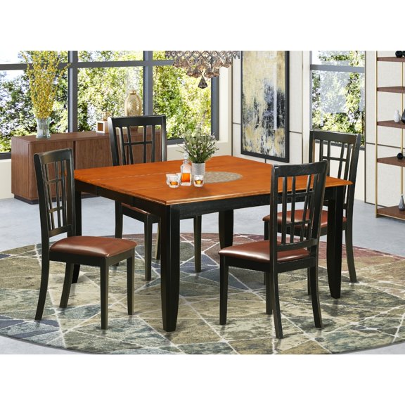 HomeStock City Chic Room Set-HomeStock Table And Wood HomeStock Chairs