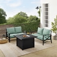 thumbnail image 1 of HomeStock Boldly Bohemian Outdoor Metal Seating Set, Oiled Bronze Finish Frame with Comfy Cushions, Elegant Outdoor Patio Conversation Set-Color:Mist,Size:2 Loveseats, 1 of 1