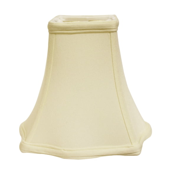 HomeStock City Sleek Slant Fancy Square Softback Lampshade with Washer Fitter, Egg