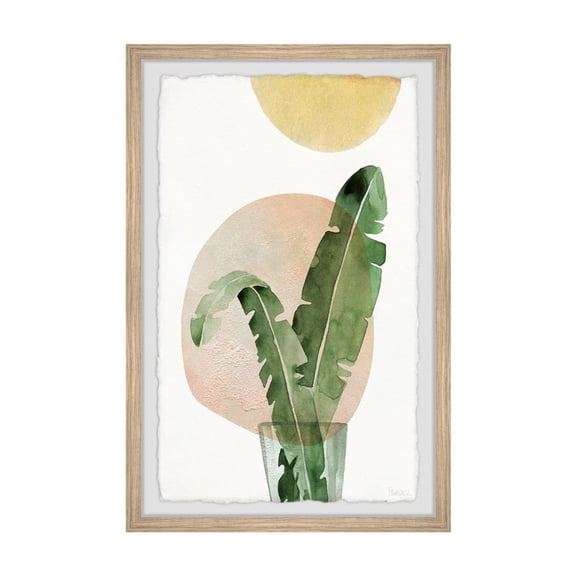 HomeStock City Sleek Desktop II Framed Painting Print, 24" x 36", Contemporary Wall Decor: Abstract, Digital Art Prints, and Modern Styles for Your Home