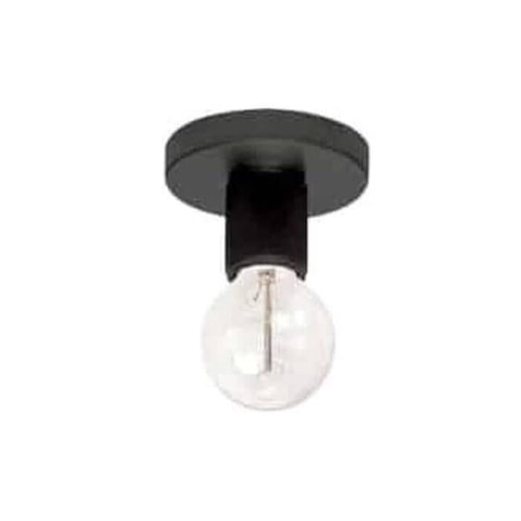 Sleek Flush Mount Light - Modern Ceiling Light Fixture - Matte Black Finish - Contemporary Home Lighting
