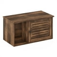 thumbnail image 1 of HomeStock City Sleek Hidden Cat Litter Box With Divider, Rustic Brown, 1 of 4