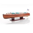 thumbnail image 1 of HomeStock Classic Charm Craft Triple Cockpit, 24 x 6.75 x 7 Inch - Handcrafted Wooden Model Boat, Fully Assembled, Perfect for Collectors of Wooden Ship Collectibles, Home D cor Accents, 1 of 5