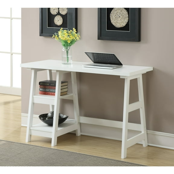 Classic Charm Desk - Home Office Writing Table - Modern Computer Study Workstation