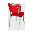 thumbnail image 1 of Diner Chair Chrome Finish - Handle Back Kitchen Restaurant Seating Fully Assembled, 1 of 2