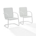 thumbnail image 1 of HomeStock Retro Renaissance Metal Armchair, Set of 2, Powder-Coated Steel Frame, Modern Patio/Lawn Outdoor Seating Armchair Set-Color:White Gloss,Size:Square Back, 1 of 1