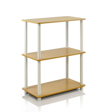 HomeStock Coastal Cool 3-Tier Compact Multipurpose Shelf Display Rack - 23.6"W x 29.5"H x 11.4"D - Fun and Functional Storage Solution
