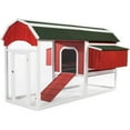 thumbnail image 1 of HomeStock Coastal Cool Chicken Coop with Herb Planter, Featuring a Stylish Coastal Design, Spacious Roosting Area, Built-In Herb Planter-Size:90.5"L x 54"W x 51.5"H, 1 of 4