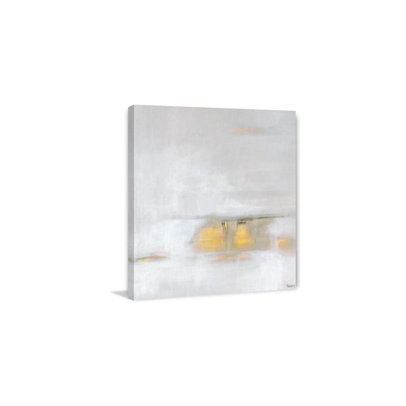 HomeStock Coastal Craftsman Shine Above the Misty Sea Painting Print on Wrapped Canvas, 12" x 12", Modern Handmade Canvas Art Decor - Unique and Chic Wall Prints for Contemporary Spaces