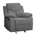 thumbnail image 1 of HomeStock Contemporary Chic Glide Recliner in Gray Chenille, 1 of 1