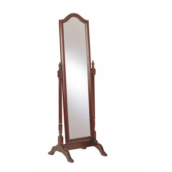 Full Length Mirror 65 Inch Tall, Modern Chic Design, Bedroom Vanity Mirror, Rubberwood Frame