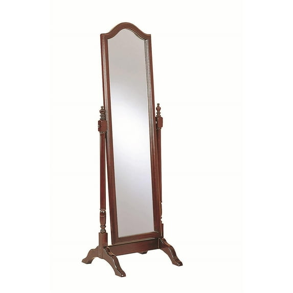 Full Length Mirror 65 Inch Tall, Modern Chic Design, Bedroom Vanity Mirror, Rubberwood Frame